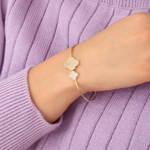 Women’s rhodium bracelet